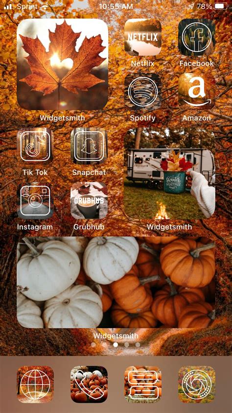 Fall Aesthetic IOS 14 App Icons Pack Etsy