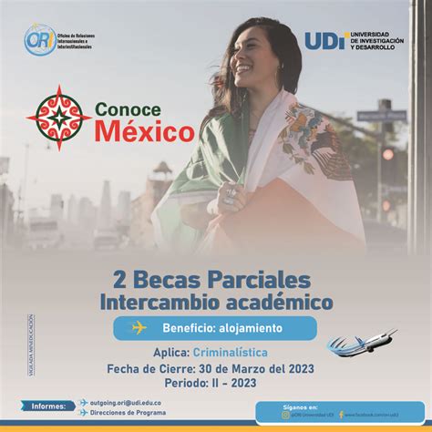 Becas Parciales Conoce M Xico Intercambio Acad Mico Periodo Ii