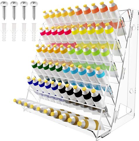 Acrylic Paint Organizer Wall Mount Paint Holderbfor Craft