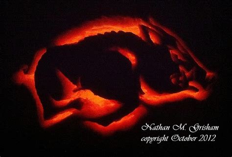 NATHAN'S RAZORBACK CARVED PUMPKIN 10/2012 | Pumpkin carving, Pumpkin ...