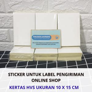 Jual Kertas Sticker Label HVS Ukuran A6 Isi 100 Lembar Label Untuk