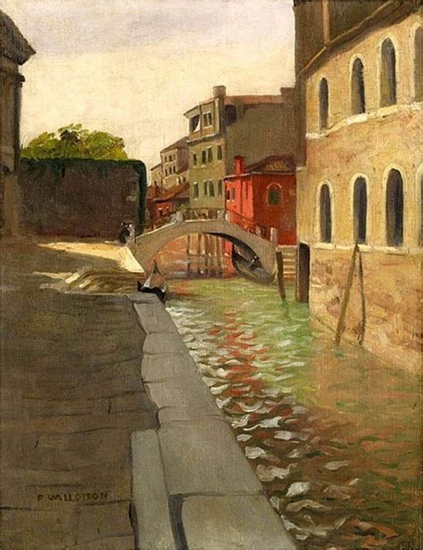 Rio Della Salute Venice F Lix Douard Vallotton