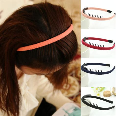 1pcs Women Multicolor Headband With Teeth Hairband Jewelry Practical Cloth Hair Band For Women