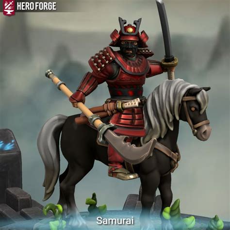 Samurai Made With Hero Forge Character Design Hero Samurai