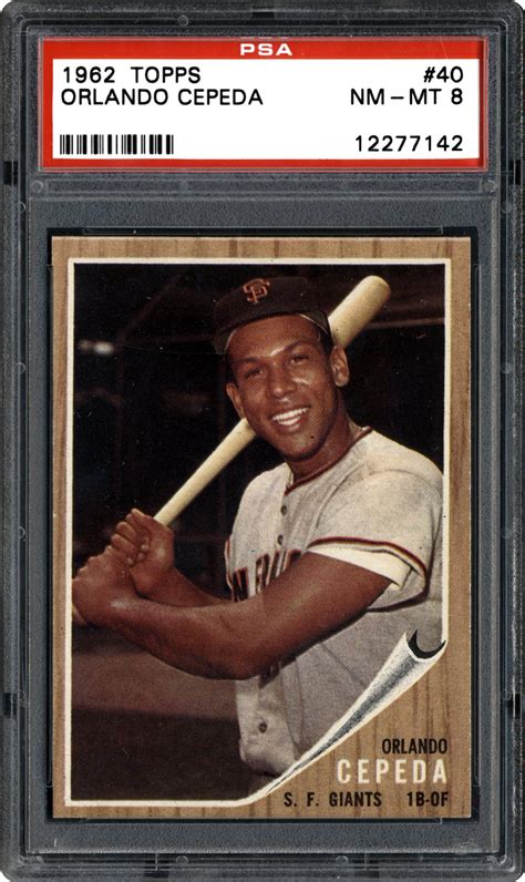 1962 Topps Orlando Cepeda | PSA CardFacts™