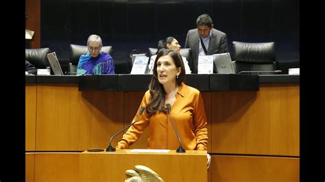 Senadora Kenia López Rabadán Presenta El Dictamen A Nombre De La Comisión De Derechos Humanos