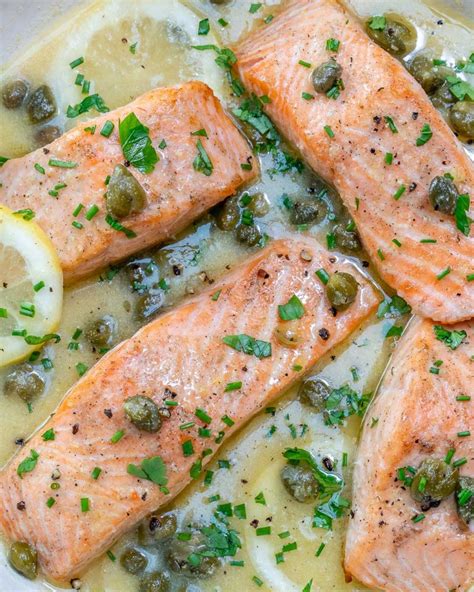 Simple Salmon Piccata For An Impressively Fast Dinner Idea Clean Food Crush