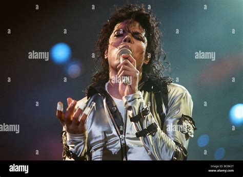 Michael Jackson seen here in concert at Wembley 26th August 1988 Stock ...