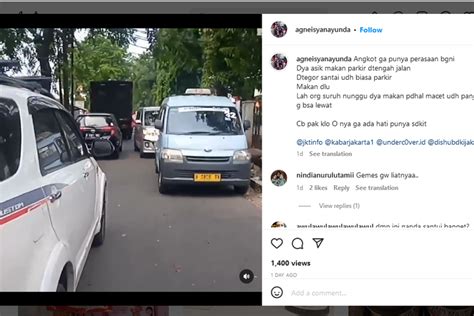 Foto Video Viral Angkot Ditinggal Sopir Makan Bikin Macet Panjang