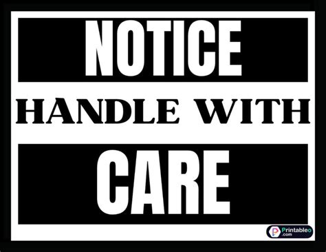 8 Printable Handle With Care Sign Printableocom