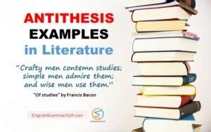 Antithesis Examples in Literature | Antithesis in a Sentence - EnglishGrammarSoft