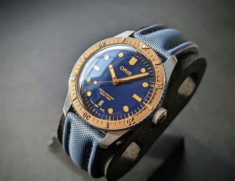 Wts Oris Diver 65 Bico Artem Sailcloth Bonus Straps Rwatchexchange