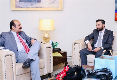 Engr Qaiser Nawab Calls On Chairman Prime Ministers Youth Programme To