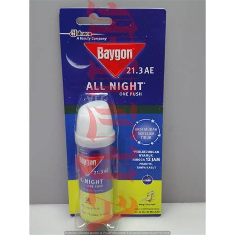 Jual Baygon One Push Citrus Fresh 10ml Shopee Indonesia