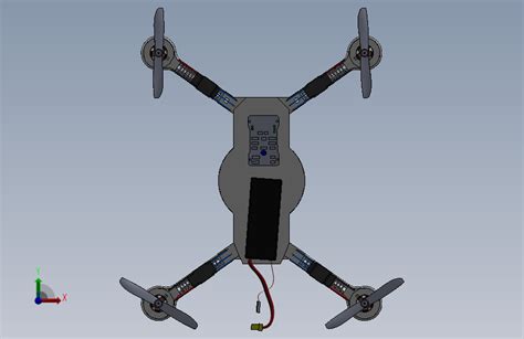 四轴无人机solidworks 2020模型图纸下载 懒石网