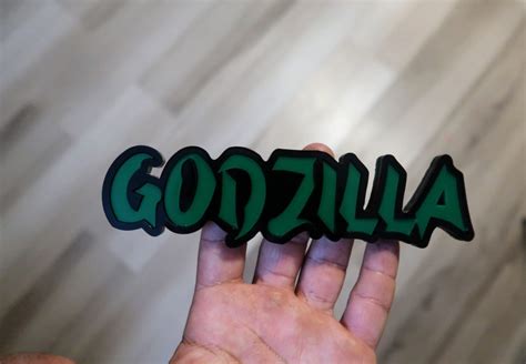 Color Customize Able Godzilla Badge Etsy