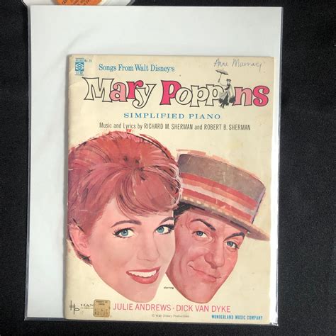 Songs From Walt Disneys Mary Poppins Simplified Piano Sheet Music