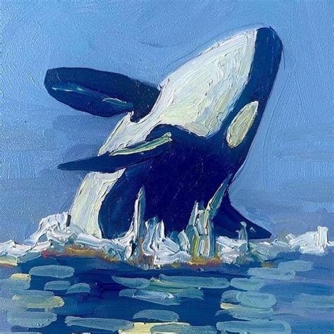 Orca Original Oil Painting By Julia Claire In Art Inspiration