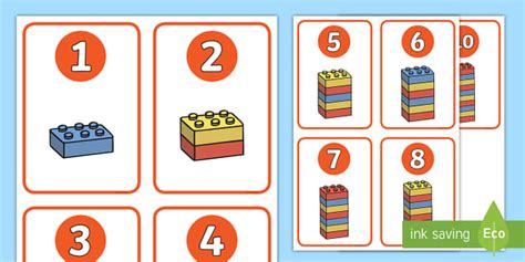 Build a Tower Block Number Display Cards | Primary Resources