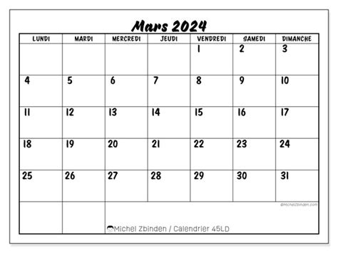 Calendrier Mars 2023 Modèles Imprimables PDF Word Excel 42 OFF