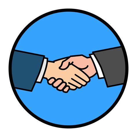 Handshake vector illustration 546365 Vector Art at Vecteezy