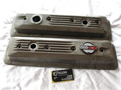 Corvette Valve Covers After Custom Metal Polishing And Painting Services