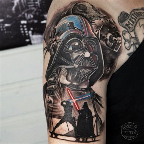 Darth Vader Tattoo By Arrethai Star Wars Tattoo Star Wars Tattoo