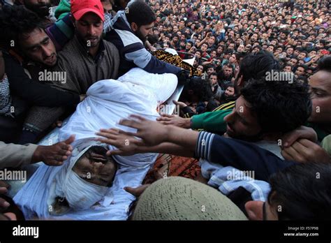 Kulgam India 29th Oct 2015 Editors Note Image Depicts Death