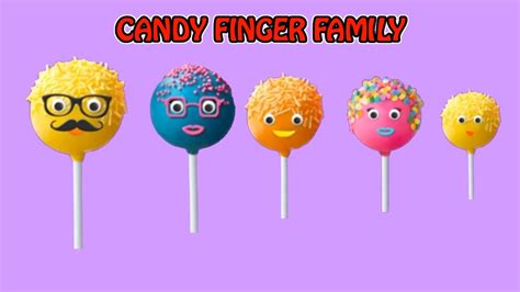 Candy Finger Family Song - YouTube