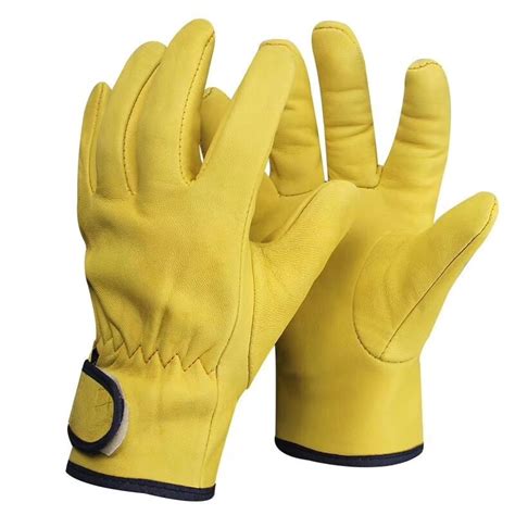 Wholesale Leather Working Garden Gloves Men S Reinforced Heavy Duty