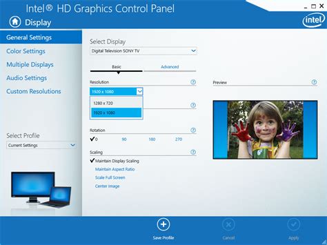 Problem with Intel HD Graphics: The edges of the display are cut off ...