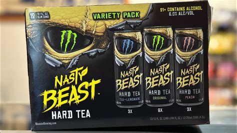 Monster Energy Nasty Beast Full Review Spiked Hard Teas New