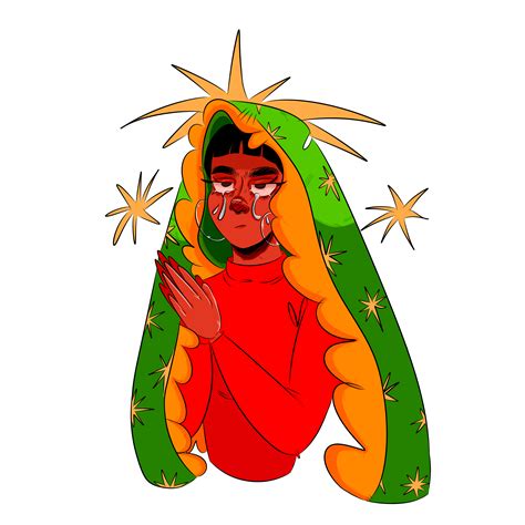 virgen de guadalupe 🇲🇽, by me, 2023. : r/Art