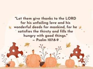 35 Best Bible Verses About Thanksgiving to Inspire Gratitude | PPT