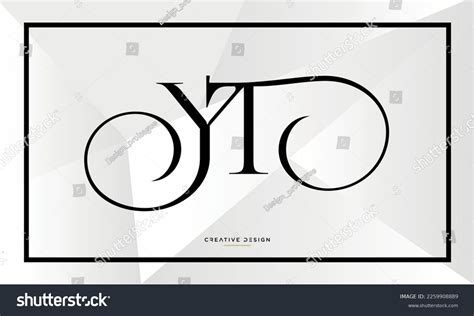 Alphabet Letters Logo Icon Yt Or Ty Monogram Royalty Free Stock