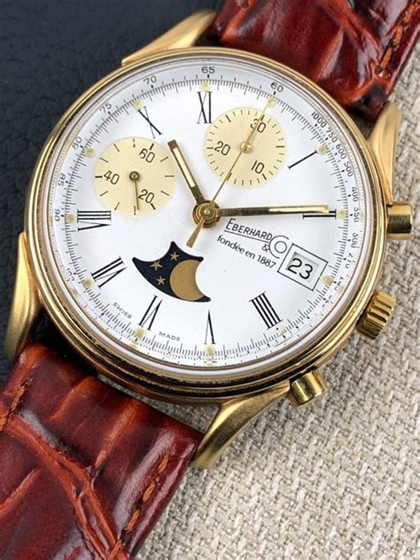 Eberhard Co Chronograph Fondee En 1887 Moonphase Catawiki