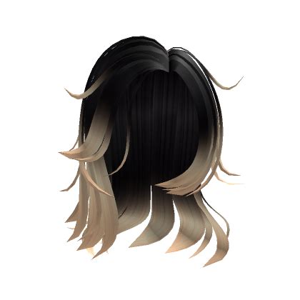 Black To Blonde Side Swept Girl Hair Roblox