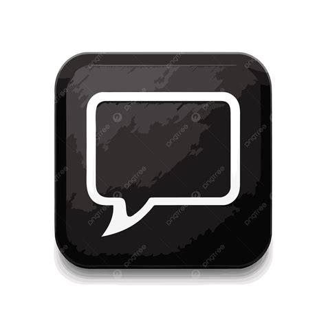 Black Square Icon With Speech Bubbles Vector A Simplistic Black Icon Of Whatsapps On A White