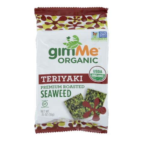 Gimme Organic Teriyaki Roasted Seaweed Snack Ct Oz Frys