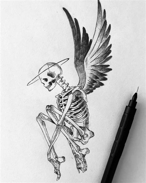 Discover More Than 74 Skeleton Angel Tattoo Best In Cdgdbentre