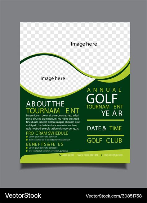 Golf Tournament Flyer Template Vector Eps Ai Golf Tournament Graphic Hot Sex Picture