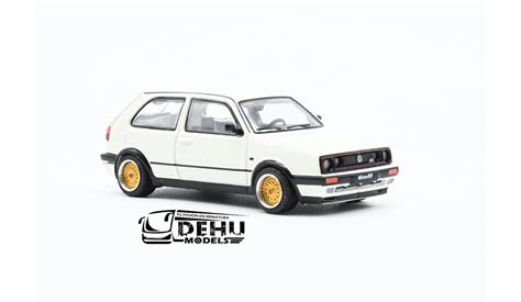 Auto A Escala Volkswagen Golf Gti Mkii Blanco Pr Pop Race