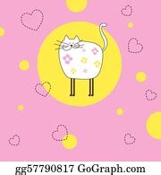 Vector Illustration - Cat vector. Stock Clip Art gg57367394 - GoGraph