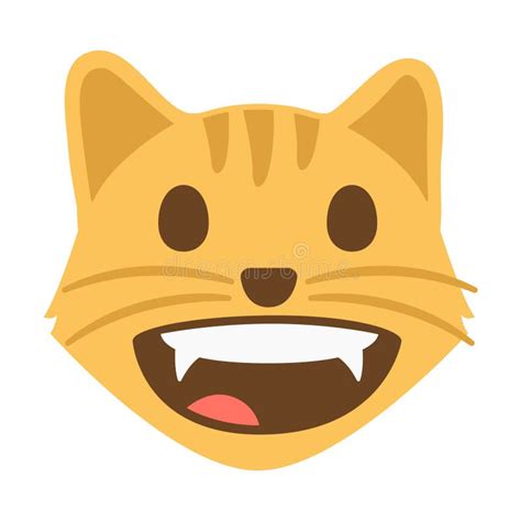 Grinning Cat Emoji Icon Illustration Kitten Vector Symbol Emoticon