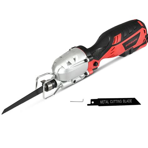 Costway Electric Mini Reciprocating Saw Handheld Woodandmetal Cutting Tool Kit W 2 Blades