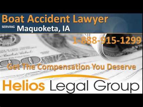 Maquoketa Boat Accident Lawyer Attorney Iowa Youtube