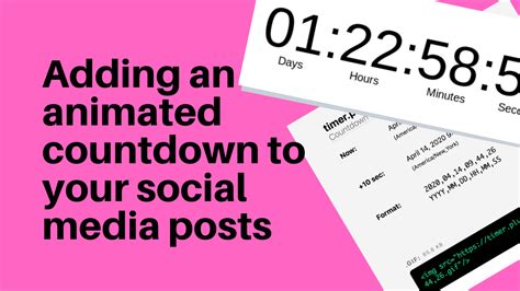 Adding An Animated Countdown To Your Social Media Posts Glass Mountains