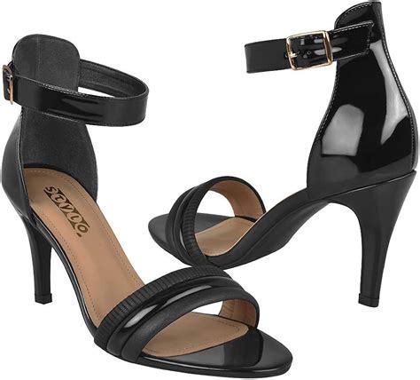 STYLO Women's Casual Sandals 98202 Black, Black, 9 CA: Amazon.ca: Shoes & Handbags