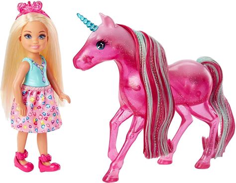 Barbie Dreamtopia Princess Chelsea Doll with Little Dress and Unicorn ...