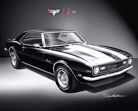 1968 Chevrolet Camaro Ssrsz28 Art Prints By Danny Whitfield Comes In